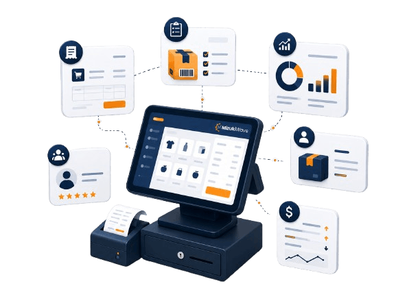 MizukiHub POS helps businesses manage daily billing and operations.
