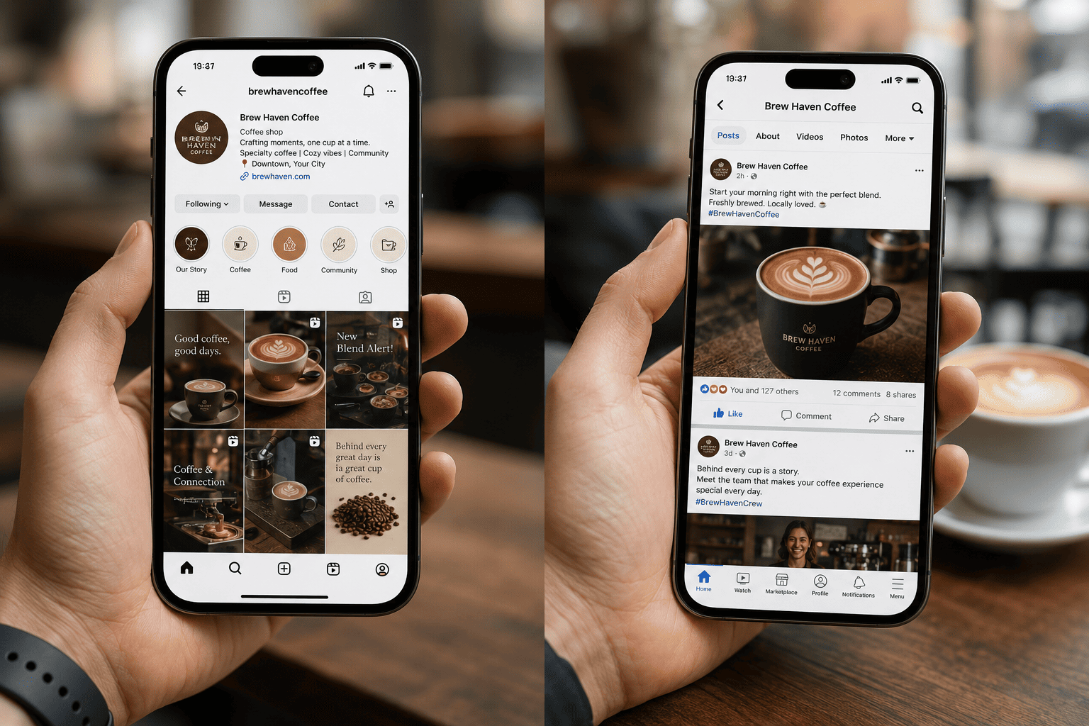 Social media portfolio sample