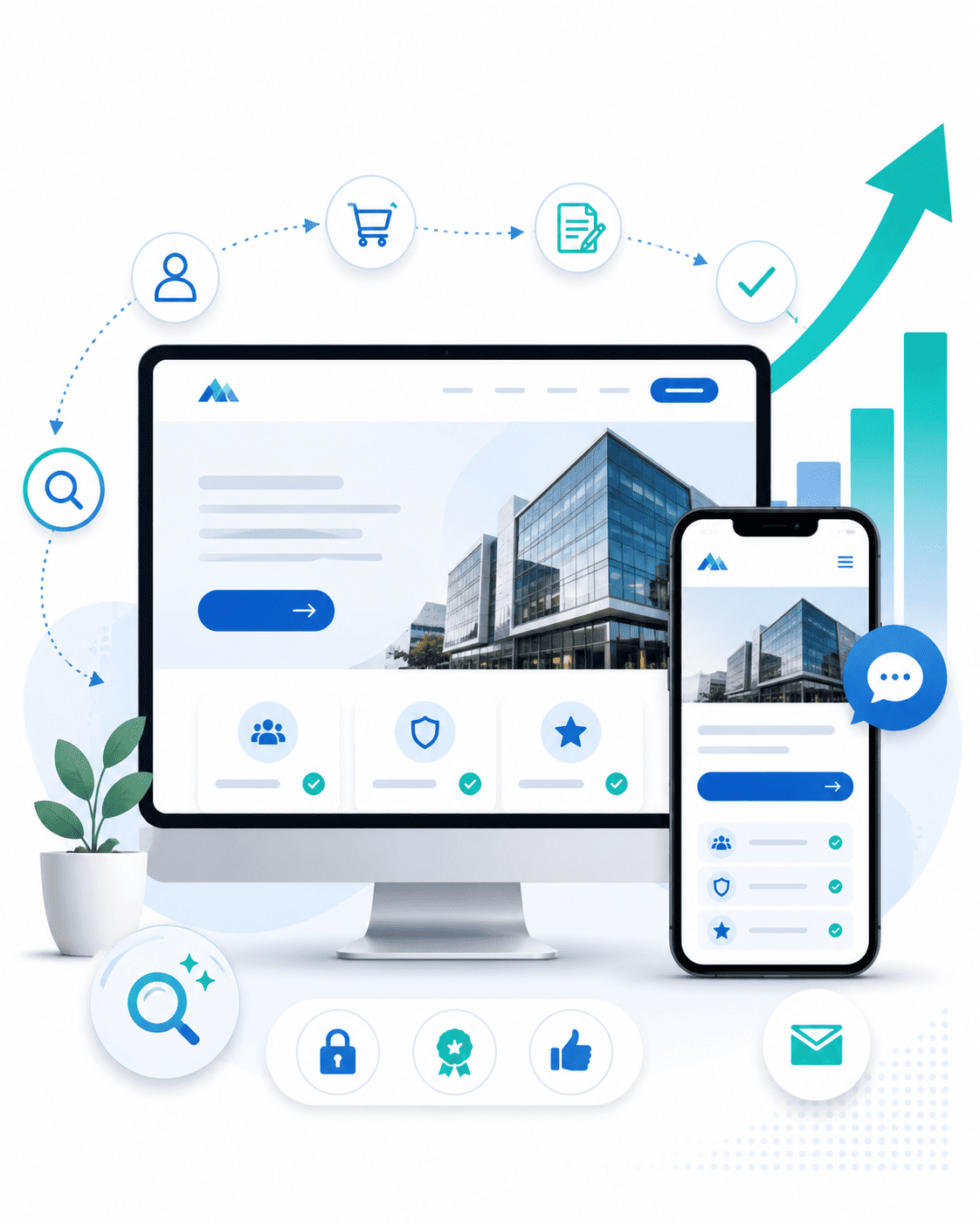 A good website should guide customers to the next step.